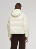 Lightweight Drawstring Hem Hooded Goose Down Jacket GOELIA