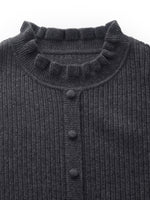 Wool Blend Faux Two-Piece Women Blouse GOELIA