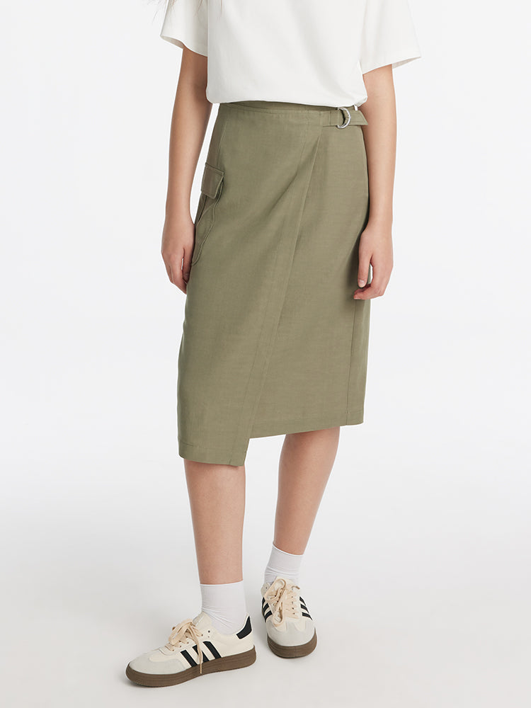 A-Line Wrapped Women Half Skirt GOELIA