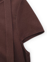 Triacetate Lyocell Blend Women Ribbon Knit Top GOELIA