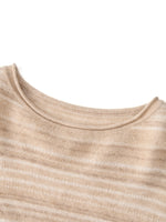 [Preview] Brushed Cashmere Wool Stripe Women Sweater GOELIA