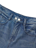[Preview] 100% Cotton Denim Women Curved Leg Jeans GOELIA