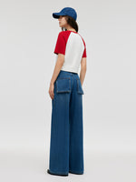 Denim Mid-Rise Women Baggy Jeans GOELIA
