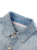 100% Cotton Denim Unisex Oversized Shirt GOELIA