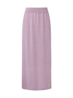 Linen Cotton Blend Women Knit Skirt GOELIA