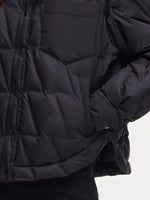 Drawstring Hem Shirt Collar Goose Down Jacket GOELIA