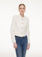 Stand Collar Single-Breasted Women Jacket GOELIA