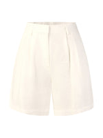 100% Linen Women A-Line Shorts GOELIA