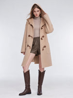 [Preview] Wool Alpaca Double-Faced Women Hooded Duffle Coat GOELIA