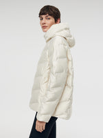 Zip-Up Hooded Goose Down Jacket GOELIA