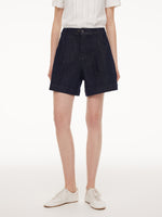 Stretchy Denim Adjustable Waist Women Shorts GOELIA