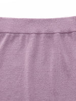 Linen Cotton Blend Women Knit Skirt GOELIA