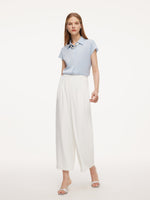 [Preview] 22MM Mulberry Silk Women Shirt With Silk Scarf GOELIA