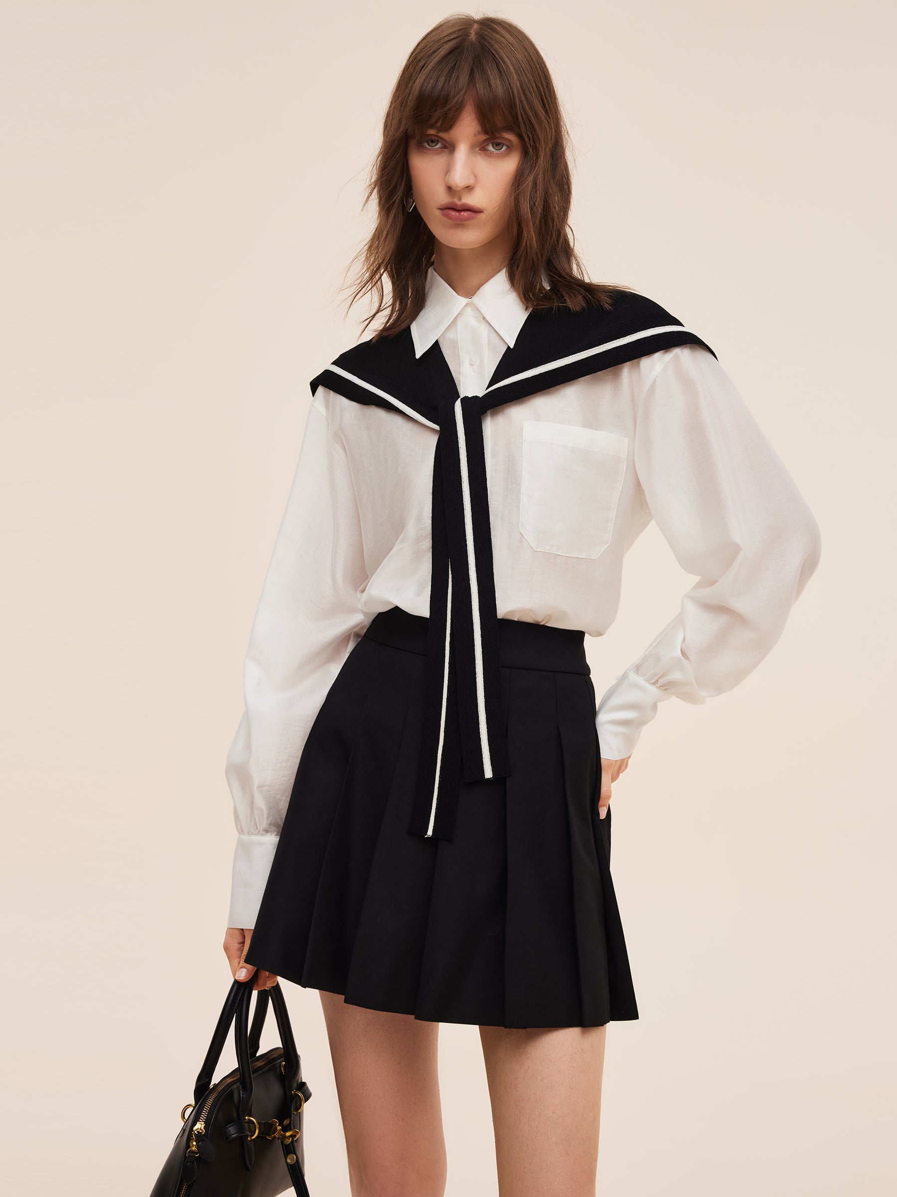 Tencel Blend Women Long Sleeve Shirt GOELIA