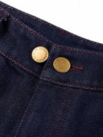 [Preview] Lyocell Cotton Blend Denim Women Jeans With Belt GOELIA