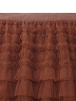 A-Line Mesh Ruffle Tiered Women Skirt GOELIA