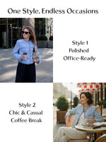 Tweed Damenjacke mit Fransenbesatz