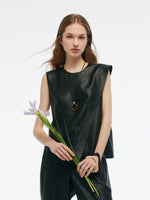 16MM Xiang Yun Silk Women Asymmetric Tank Top GOELIA