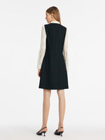 Double-Layer Patchwork Women Mini Dress GOELIA