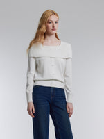[Preview] Wool Bow Neck Women Sweater GOELIA