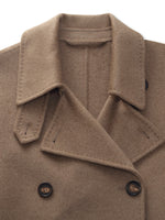 Cashmere Wool Blend Double-Faced Unisex Wrap Overcoat GOELIA