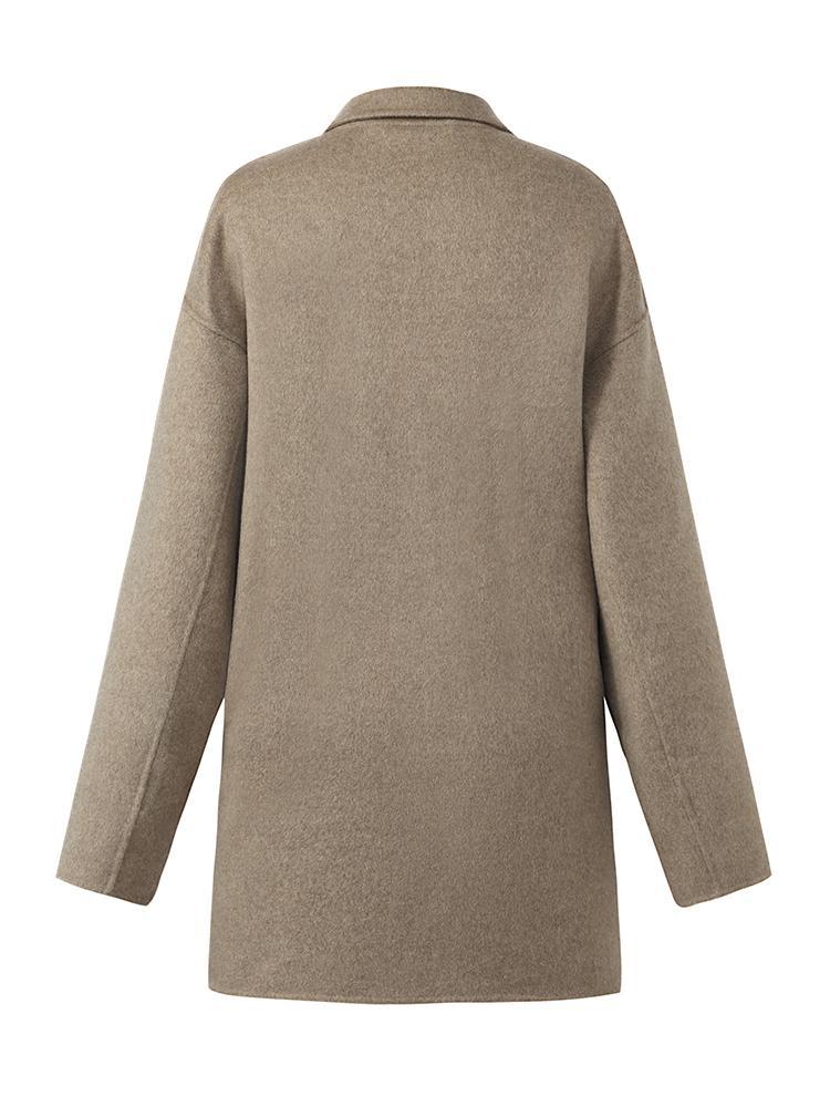 Pure Cashmere Mid-Length Women Coat GOELIA