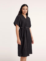 Xiang Yun Silk V-Neck Midi Dress GOELIA