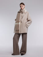 Cashmere Wool Blend Double-Faced Women Mid-Length Coat GOELIA