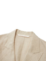 100% Linen Loose Fit X-Line Unisex Blazer GOELIA