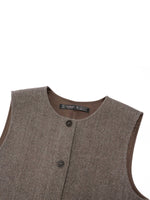 Washable Wool Blazer And Sleeveless Mini Dress Two-Piece Set GOELIA