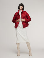 Windproof Magnetic Snap Goose Down Jacket GOELIA