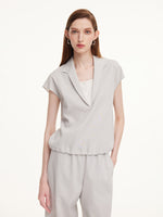 Tencel Linen Blend Top And Pants Two-Piece Set GOELIA