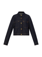 Denim Single-Breasted Women Jacket GOELIA
