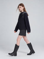 [Preview] 100% Wool Double-Faced Women Hooded Jacket GOELIA