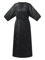 19MM Xiang Yun Silk Jacquard Women Self-Tie Belt Maxi Dress GOELIA