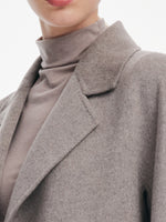 [Preview] Cashmere Wool Blend Double-Faced Women Mid-Length Coat GOELIA