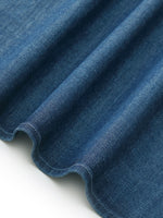 Denim Twist Front V-Neck Women Maxi Dress GOELIA