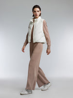 [Preview] Mock-Layered Knit Top And Pants Two-Piece Set GOELIA