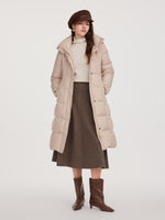 Washable Wool Women A-Line Flared Skirt GOELIA