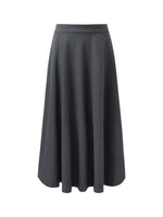 Worsted Wool Blend A-Line Women Skirt GOELIA