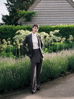 Mock-Layered Slim Fit Women Tailored Blazer GOELIA