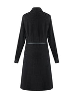 Wool Blend Patchwork Women Mini Dress GOELIA