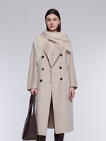 [Preview] 100% Brushed Cashmere Triangular Scarf GOELIA