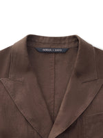 100% Linen Loose Fit X-Line Unisex Blazer GOELIA
