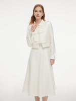 Wool Blend Tweed Cropped Jacket And Sleeveless Dress Two-Piece Set GOELIA