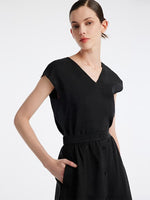 18 Momme Xiang Yun Silk V-Neck Women Tank Top GOELIA