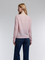 Alpaca Wool Blend Boat Neck Women Sweater GOELIA