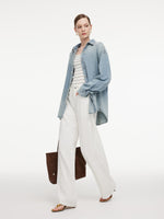 100% Cotton Denim Unisex Oversized Shirt GOELIA