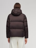 Cocoon Windproof Zip-Up Hooded Goose Down Jacket GOELIA