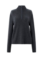 [Preview] Cashmere Wool Blend Convertible High Neck Women Sweater GOELIA